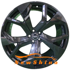 Replica Audi 6109 9.5x22 5x112 ET30 DIA66.45 Black